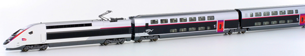 Kato HobbyTrain Lemke K10921 - French 10pc Electric TGV Duplex Camillon of the SNCF